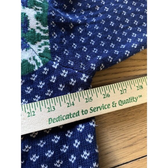 Holiday‎ Time Ugly Christmas Sweater Wolf Knit Holiday Party Office Fantasy 2x - Picture 6 of 10